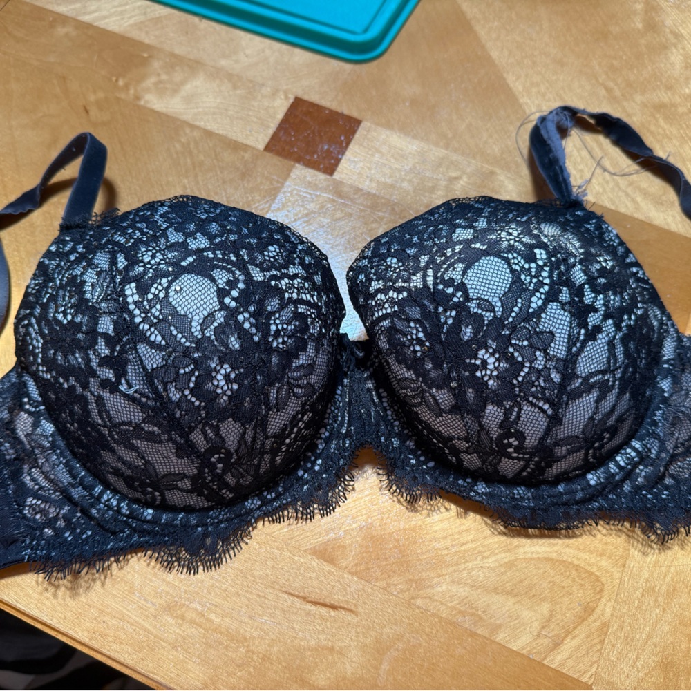 Elegant Black Lace Bra